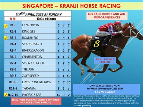 kranji horse racing tips|Kranji Races .